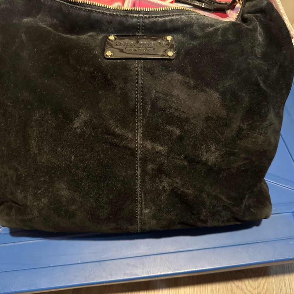 Black Suede Kate Spade